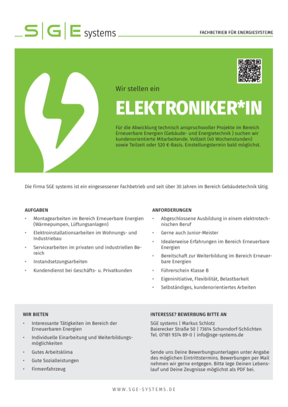 Jobs - Elektroniker