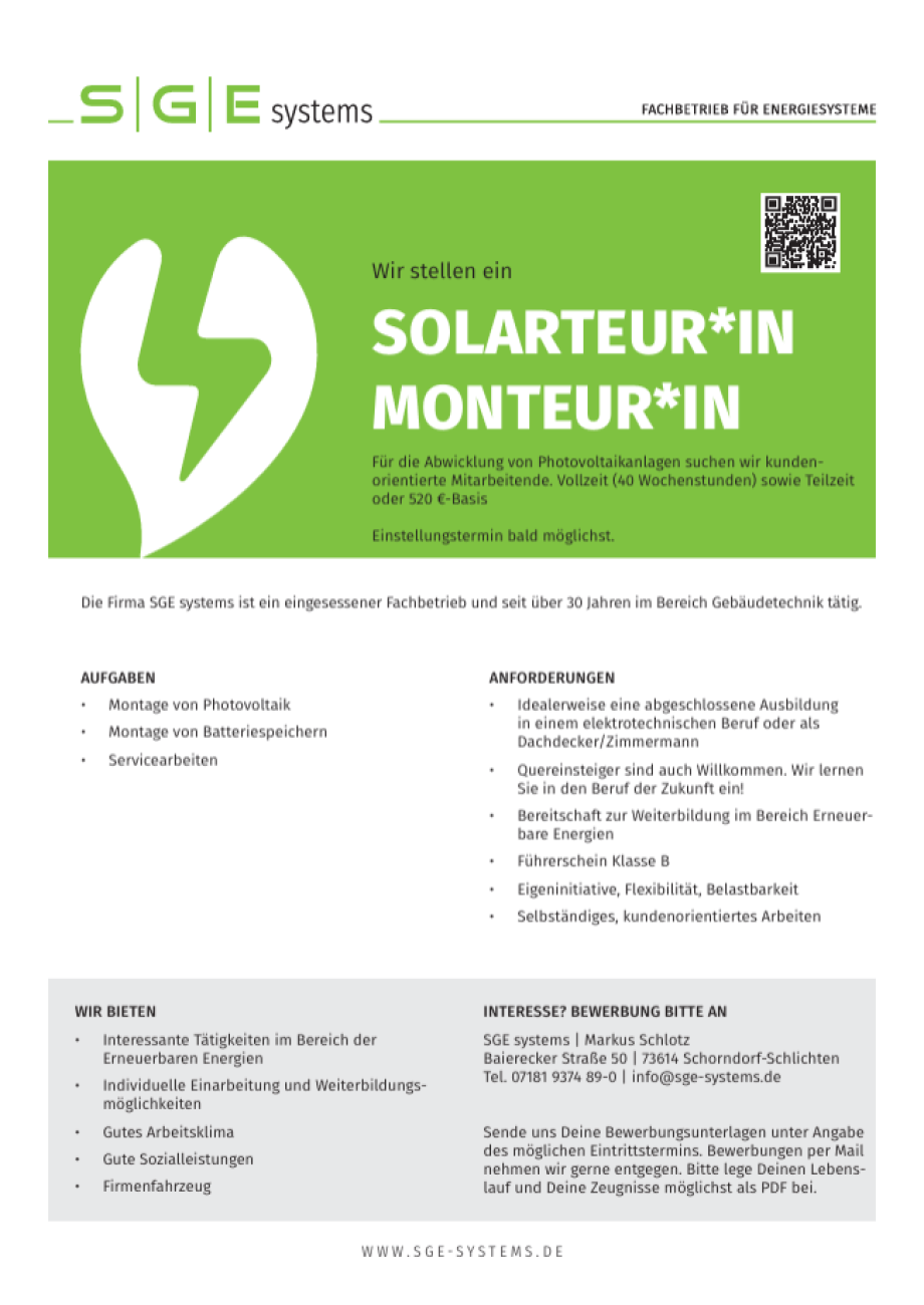 Jobs - Solateur